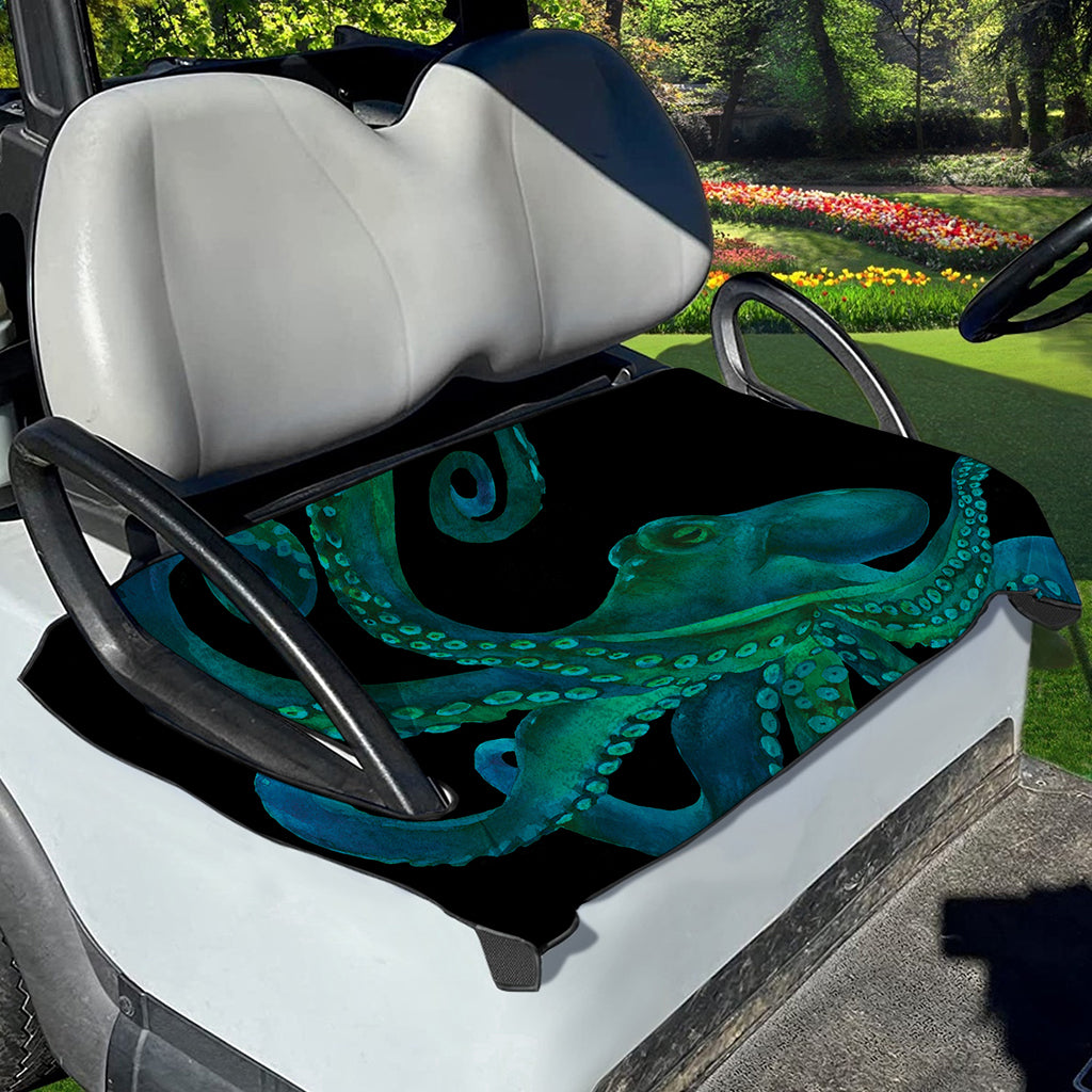 Watercolor Octopus Print Golf Cart Seat Cover