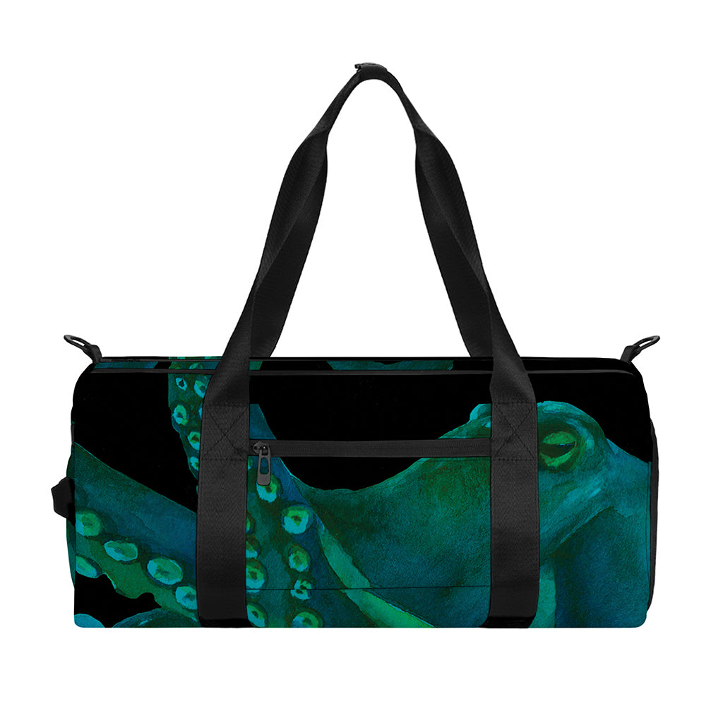 Watercolor Octopus Print Gym Bag