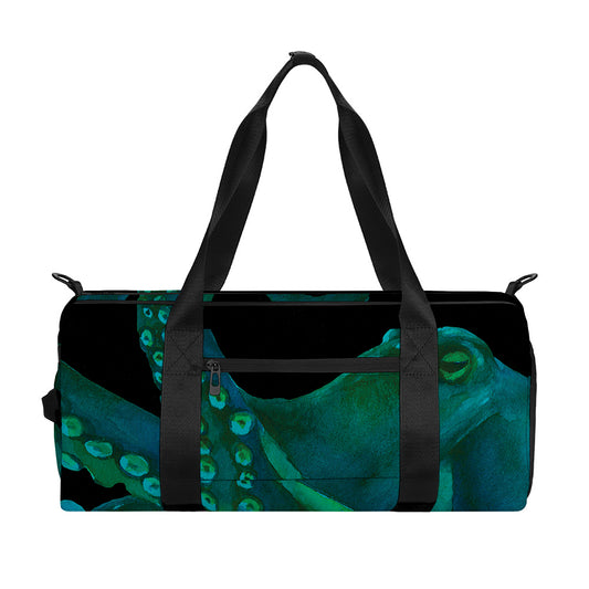 Watercolor Octopus Print Gym Bag