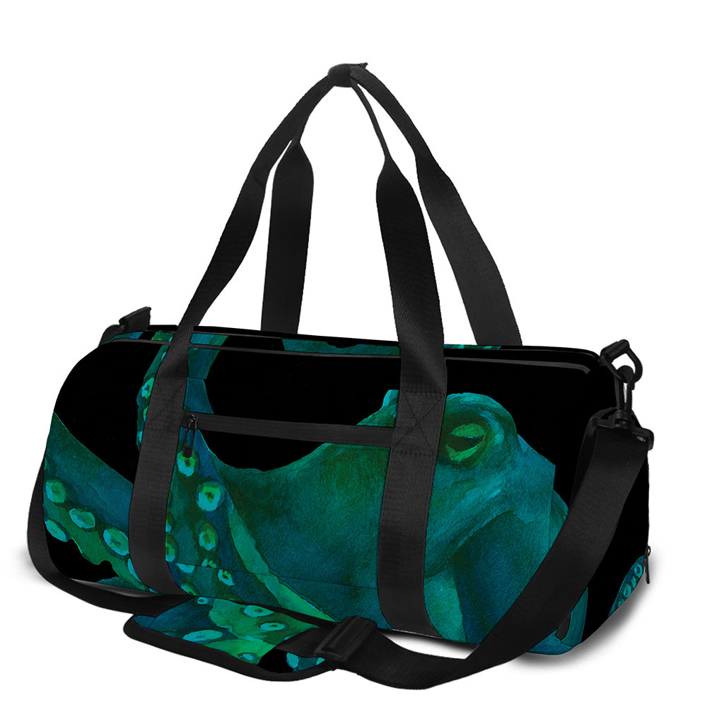 Watercolor Octopus Print Gym Bag