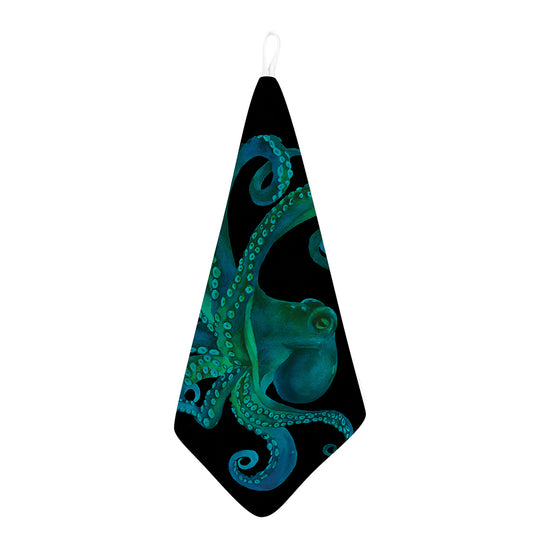 Watercolor Octopus Print Hand Towel