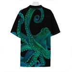 Watercolor Octopus Print Hawaiian Shirt