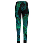 Watercolor Octopus Print High-Waisted Pocket Leggings