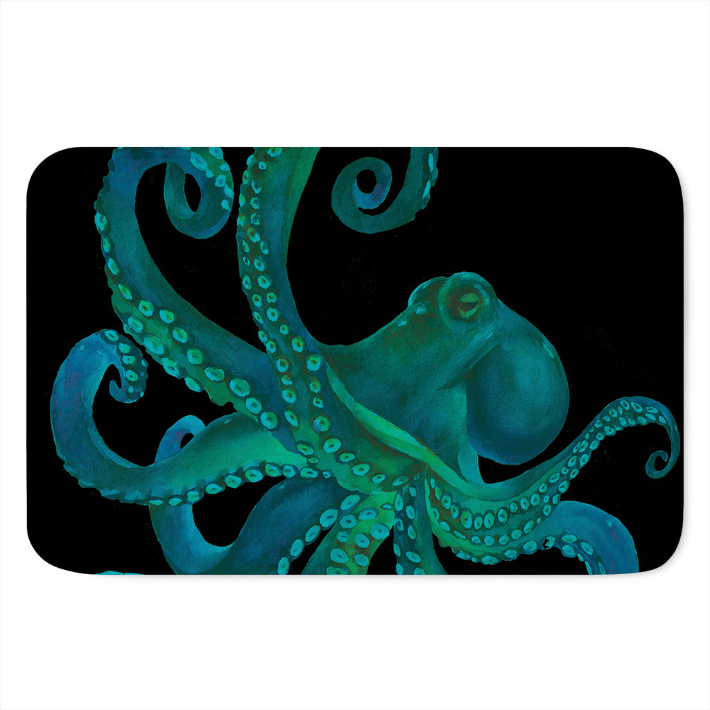 Watercolor Octopus Print Indoor Door Mat