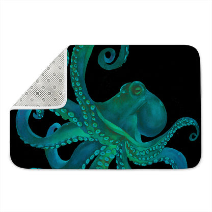 Watercolor Octopus Print Indoor Door Mat