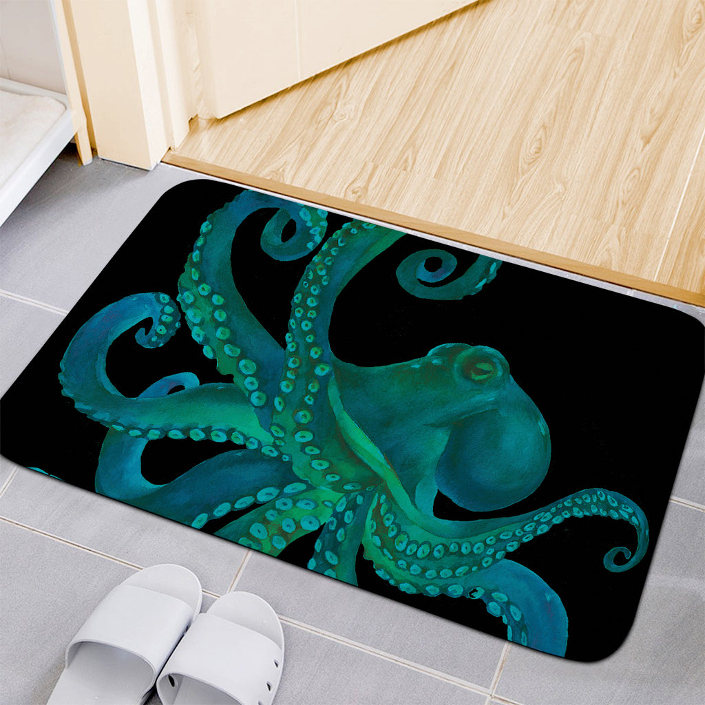 Watercolor Octopus Print Indoor Door Mat