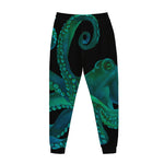 Watercolor Octopus Print Jogger Pants