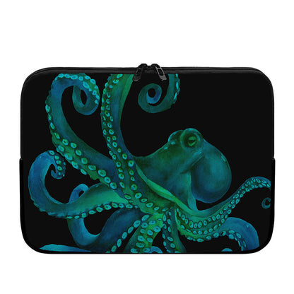Watercolor Octopus Print Laptop Sleeve