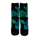 Watercolor Octopus Print Long Socks