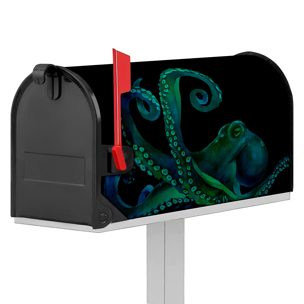Watercolor Octopus Print Mailbox Cover