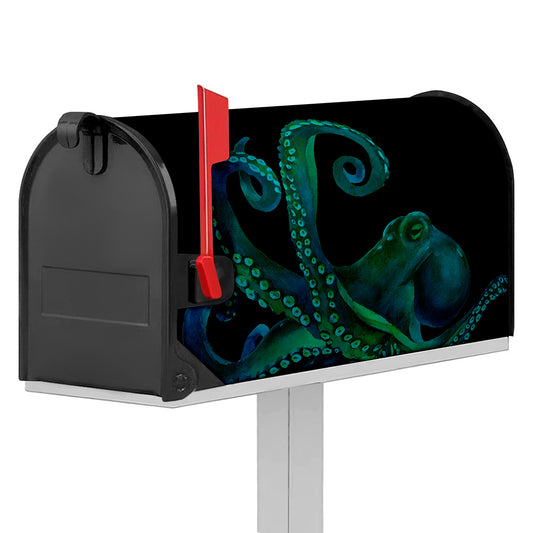 Watercolor Octopus Print Mailbox Cover
