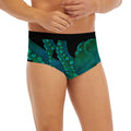 Watercolor Octopus Print Men's Briefs