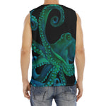 Watercolor Octopus Print Men's Fitness Tank Top