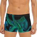 Watercolor Octopus Print Men's Short Boxer Briefs