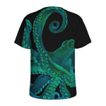 Watercolor Octopus Print Men's Sports T-Shirt