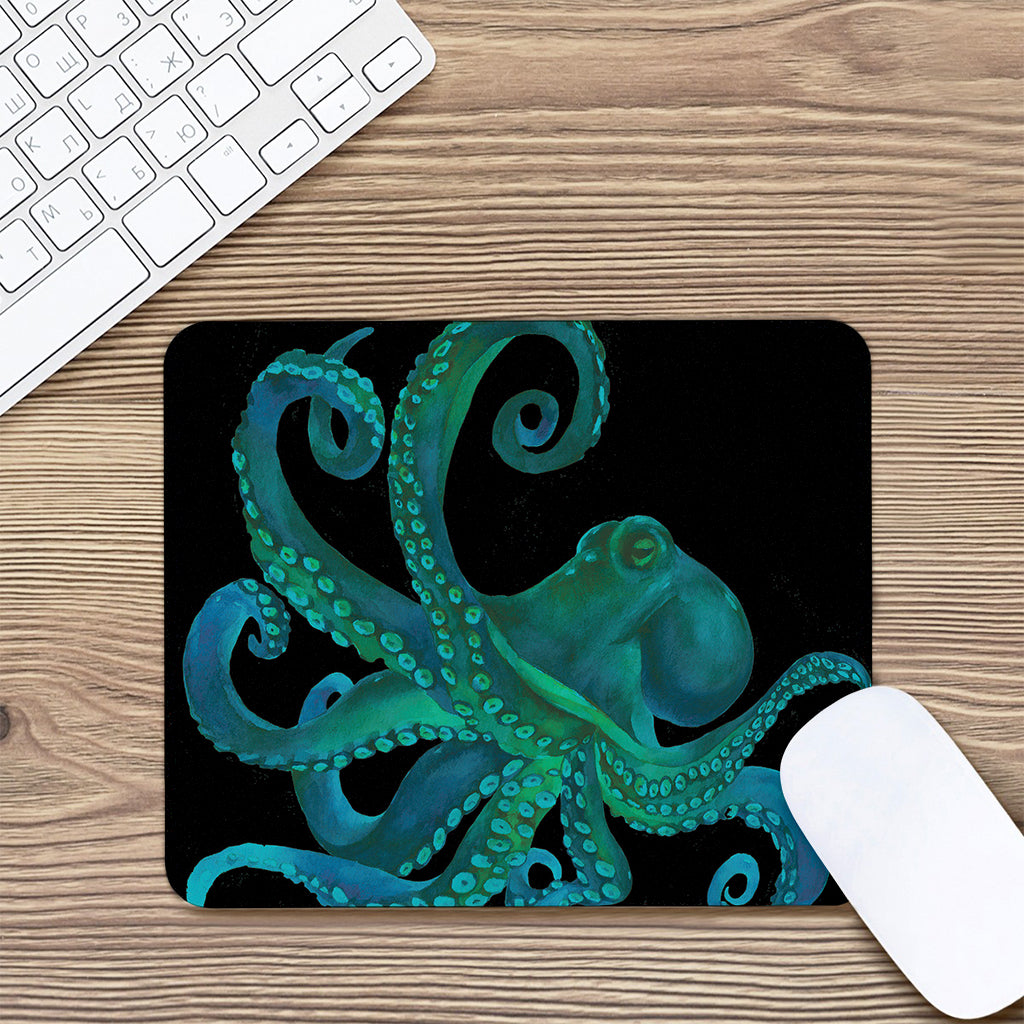 Watercolor Octopus Print Mouse Pad