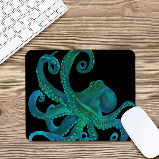 Watercolor Octopus Print Mouse Pad