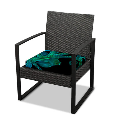 Watercolor Octopus Print Outdoor Seat Cushion Cover