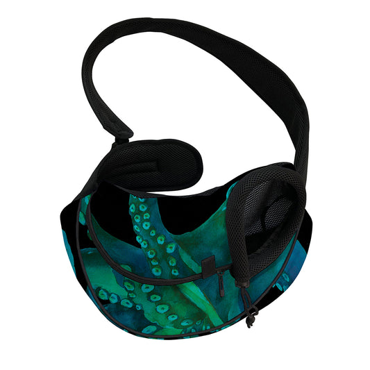 Watercolor Octopus Print Pet Sling Carrier