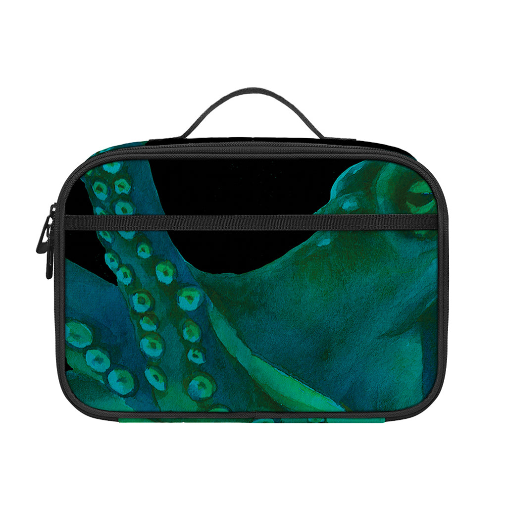 Watercolor Octopus Print Portable Lunch Bag
