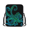 Watercolor Octopus Print Rectangular Crossbody Bag