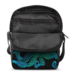 Watercolor Octopus Print Rectangular Crossbody Bag