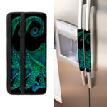 Watercolor Octopus Print Refrigerator Handle Covers