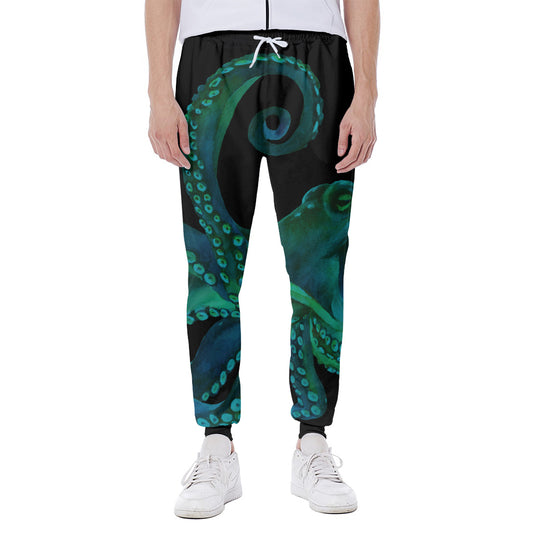Watercolor Octopus Print Scuba Joggers