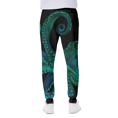 Watercolor Octopus Print Scuba Joggers