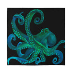 Watercolor Octopus Print Silk Bandana