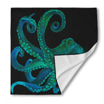 Watercolor Octopus Print Silk Bandana