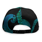 Watercolor Octopus Print Snapback Cap