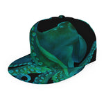 Watercolor Octopus Print Snapback Cap