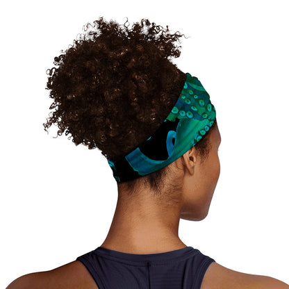 Watercolor Octopus Print Sports Headband