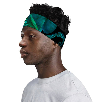 Watercolor Octopus Print Sports Headband