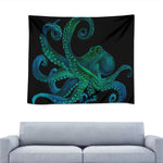 Watercolor Octopus Print Tapestry