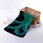 Watercolor Octopus Print Towel