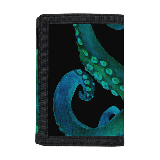 Watercolor Octopus Print Trifold Wallet