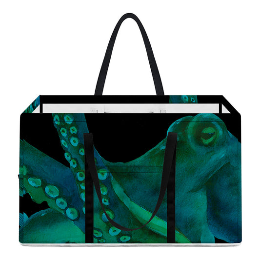 Watercolor Octopus Print Utility Tote Bag