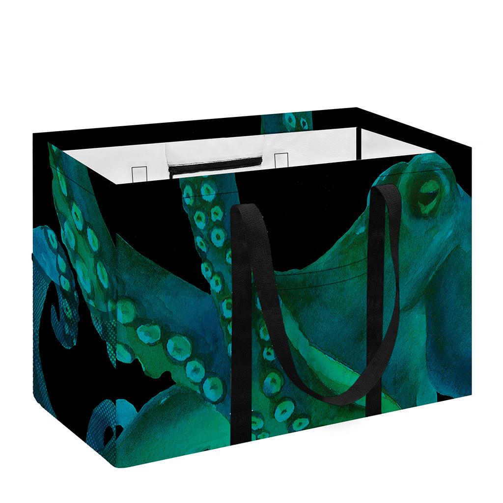 Watercolor Octopus Print Utility Tote Bag