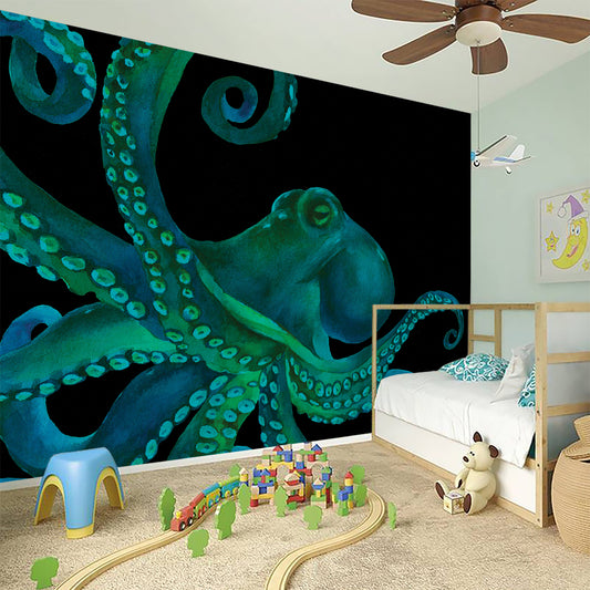 Watercolor Octopus Print Wall Sticker