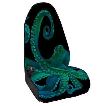 Watercolor Octopus Print Waterproof Car Seat Cover