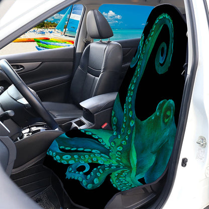 Watercolor Octopus Print Waterproof Car Seat Cover