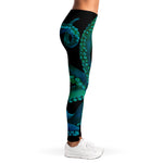 Watercolor Octopus Print Women's Leggings