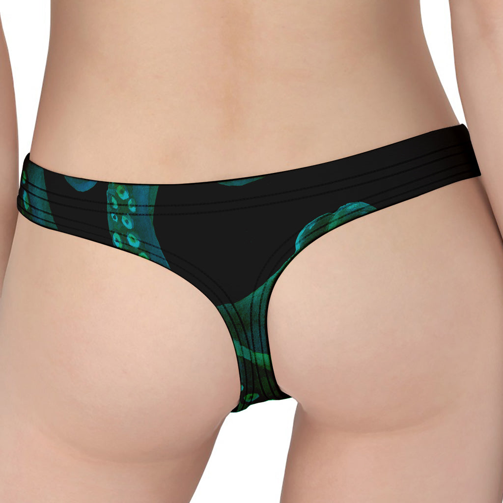 Watercolor Octopus Print Women's Thong