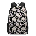 Watercolor Orchid Flower Pattern Print 17 Inch Backpack