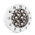 Watercolor Orchid Flower Pattern Print Alarm Clock