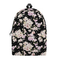 Watercolor Orchid Flower Pattern Print School Backpack