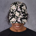 Watercolor Orchid Flower Pattern Print Baseball Cap