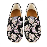 Watercolor Orchid Flower Pattern Print Casual Shoes